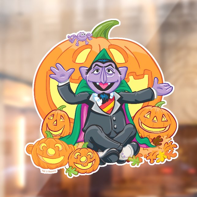 Count von Count | Halloween Pumpkins Fensteraufkleber (Blatt 2)