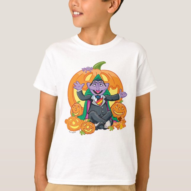 Count von Count | Halloween Pumpkins T-Shirt (Vorderseite)