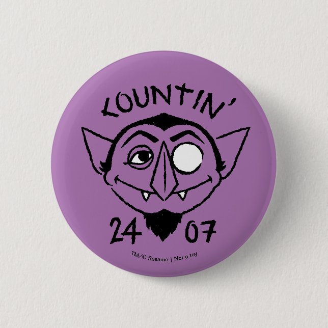 Count von Count Skate Logo - Countin' 24/7 Button (Vorderseite)