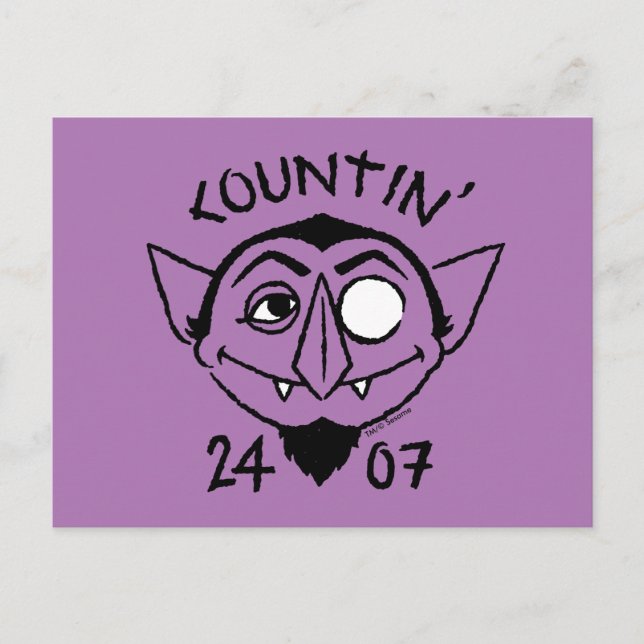 Count von Count Skate Logo - Countin' 24/7 Postkarte (Vorderseite)
