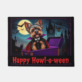 Count Yorkie Happy Howl-o-ween Fußmatte