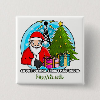 Countdown2.Christmas quadratischer Radioknopf Button