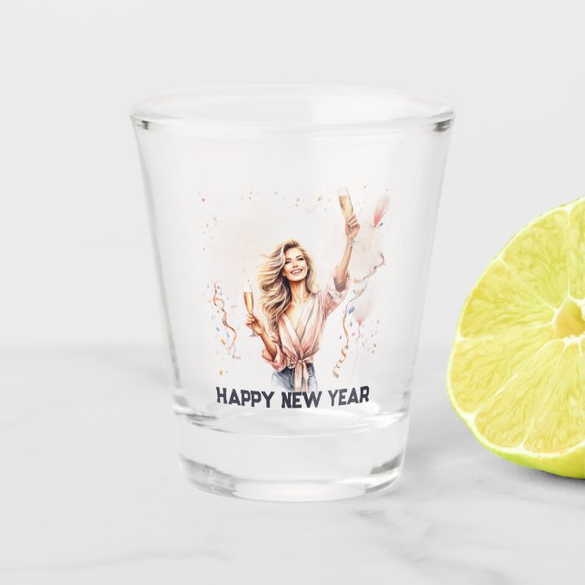 Countdown 2024 schnapsglas (Vorderseite)