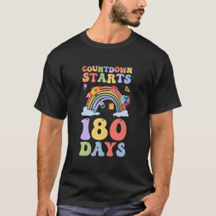 Countdown beginnt wieder 180 Tage zurück zur Schul T-Shirt