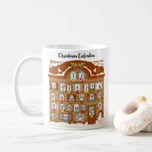 Countdown bis Weihnachts-Adventskalender Kaffeetasse