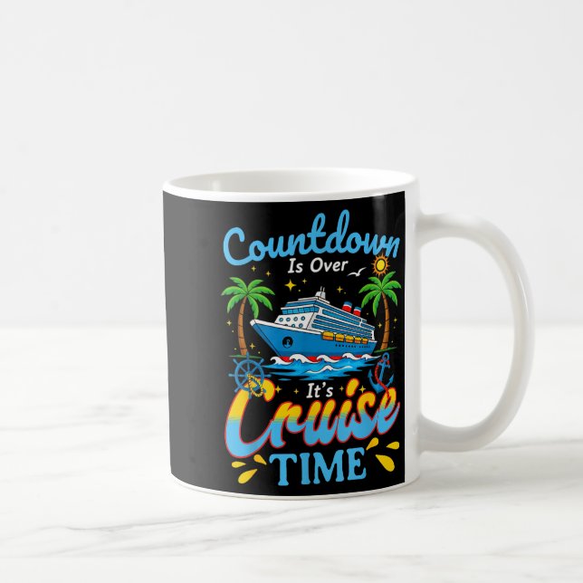 Countdown Is Over It's Cruise Time Men Women Coupl Kaffeetasse (Rechts)