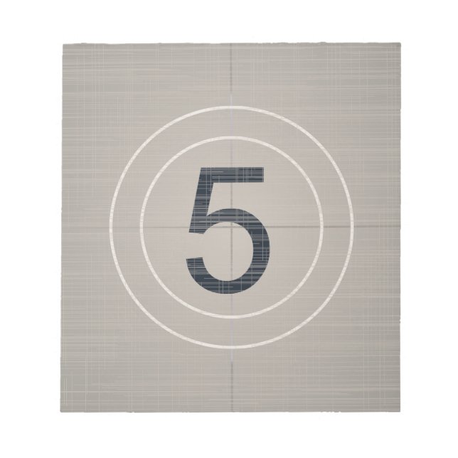 Countdown Notizblock (Vorderseite)