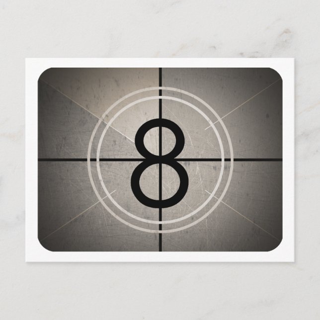 Countdown Postcard Postkarte (Vorderseite)