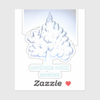 Counting Down  00:01:08 Aufkleber