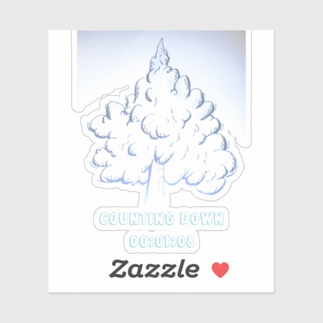 Counting Down  00:01:08 Aufkleber (Blatt)