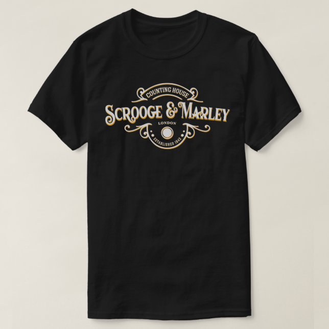 Counting House Christmas Ebenezer Scrooge T-Shirt (Design vorne)