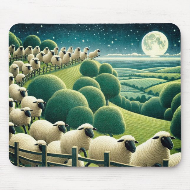 Counting Sheep Mousepad (Vorne)