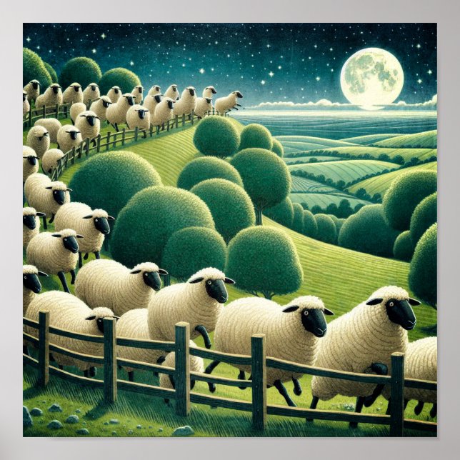 Counting Sheep Poster (Vorne)