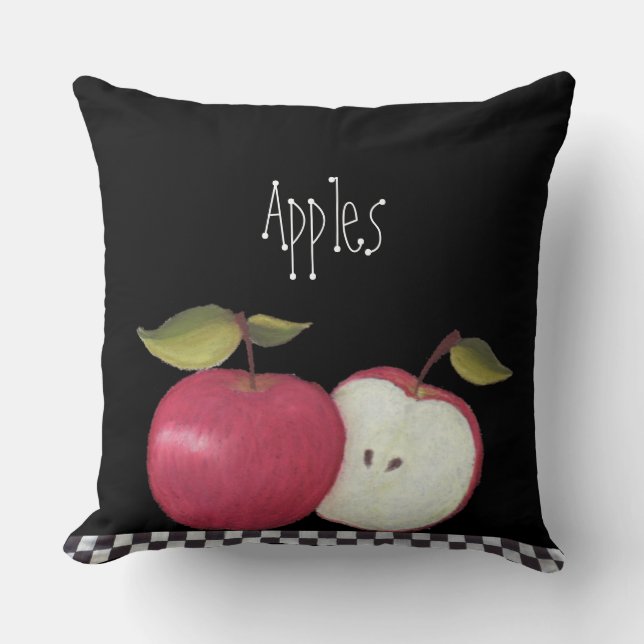 Country Apple Throw Pillow Kissen (Vorderseite)
