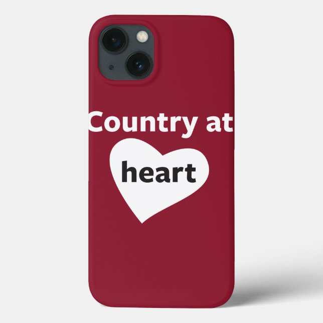 Country at Heart Case-Mate iPhone Hülle (Rückseite)