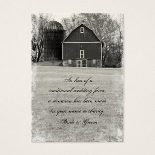 Country Barn Wedding Wohltätigkeit Gefallen