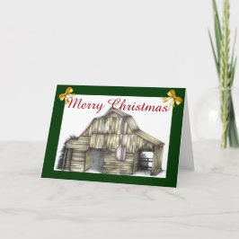 Country Barn Weihnachtskarte Feiertagskarte