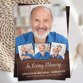 Country Beerdigung 4 Foto Beileid Gebetskarte