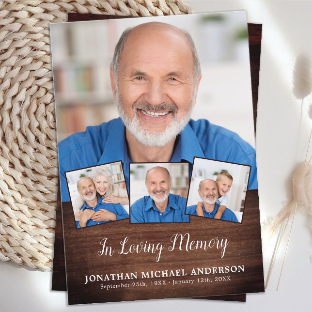 Country Beerdigung 4 Foto Beileid Gebetskarte (Von Creator hochgeladen)