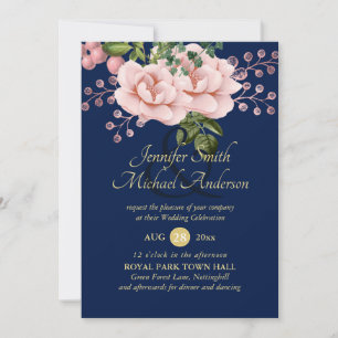 Country Blue Blush Pink Roses Hochzeitssandale