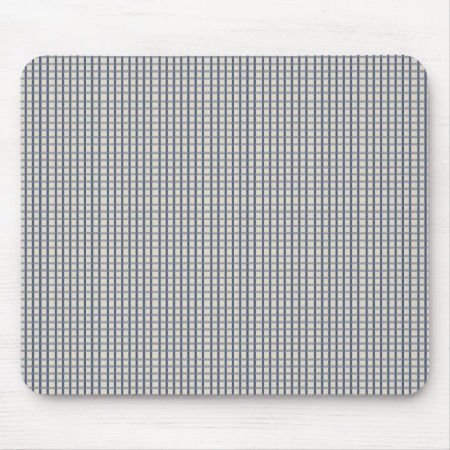 Country Blue Gingham Karos Mousepad (Vorne)