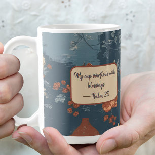 Country Blue Rust Rustic Bauernhaus individuell an Kaffeetasse