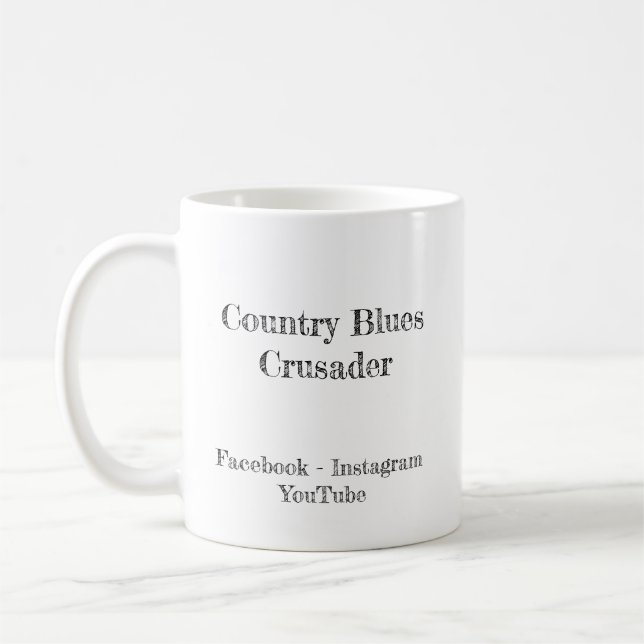 Country Blues Crusader Classic Tasse, 325 ml Kaffeetasse (Links)