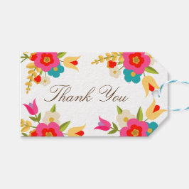 Country Blumen Vielen Dank Geschenkanhänger