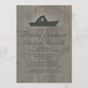 Country Boat Bridal Dusche Einladungen