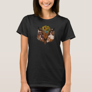 Country Boho Sonnenblumendekor Womens Gelber Weste T-Shirt