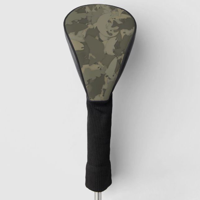 Country Boy Fischen Camouflage Muster Golf Headcover (Vorderseite)