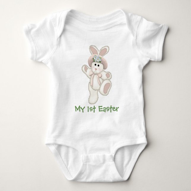 Country Bunny First Oster Baby Strampler (Vorderseite)