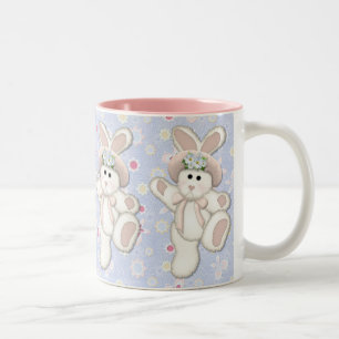 Country Bunny Zweifarbige Tasse