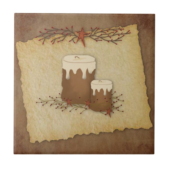 Country Candles Tile Fliese (Vorderseite)