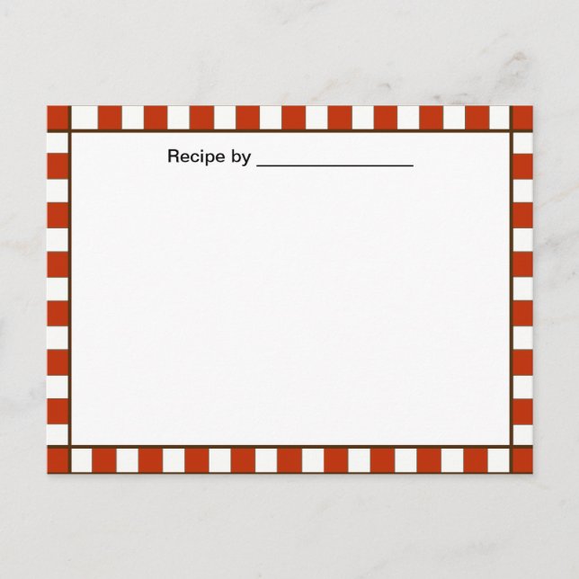 Country Checked Recil Blank #2 Karte (Vorderseite)