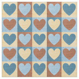 Country Chic Hearts Muster Stoff