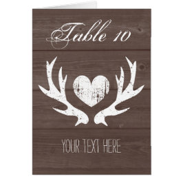 Country chic hirsche vor der Hochzeitstisch-Platzk