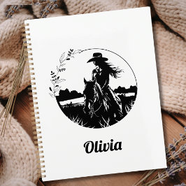 Country Chic Horse Cowgirl Western Personalisiert Planer