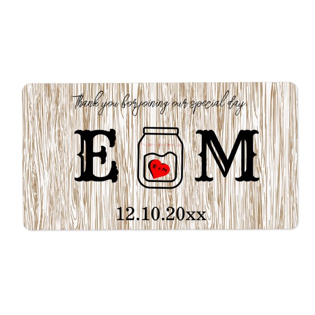 Country chic mason jar wedding (Vorne)