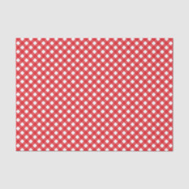 Country Chic Picnic Red Gingham Pattern Seidenpapier