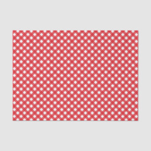 Country Chic Picnic Red Gingham Pattern Seidenpapier