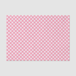 Country Chill Pastel Baby Pink Gingham Seidenpapier
