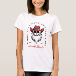 Country Christmas Howdy Weihnachtsmann wünscht sic T-Shirt