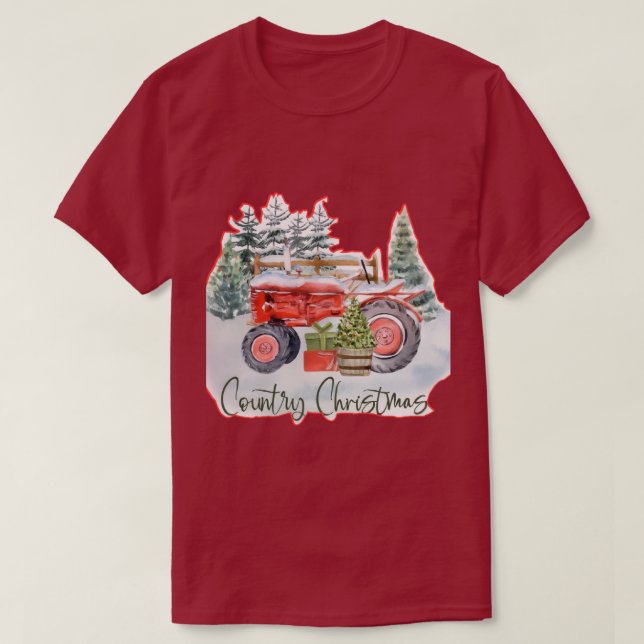 Country Christmas  T-Shirt (Design vorne)