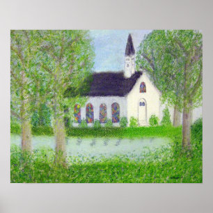 Country Church Poster