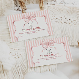 Country Club Golf Baby Shower Diaper Raffle Begleitkarte