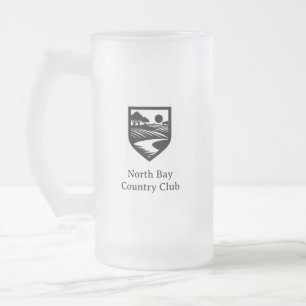 Country Club Logo Mattierte Bierbläser Mattglas Bierglas