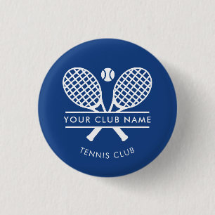 Country Club Name Tennis Team Blau Benutzerdefinie Button