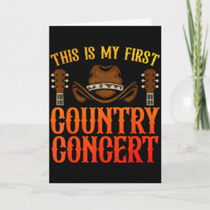 Country Concert Kunst für Männer Frauen Kinder Cou Karte
