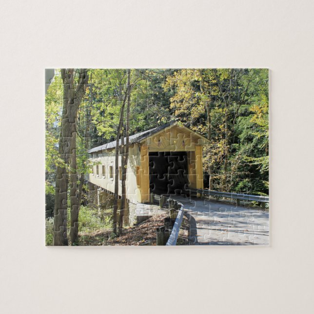 Country Covered Bridge Puzzle (Horizontal)